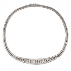 Elegant colier stil Art Deco din argint | Germania cca.1950 - 1960 Elegant colier stil Art Deco din argint | Germania cca.1950 - 1960