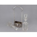 Olivieră Art Nouveau din argint cu flacoane din cristal | cca. 1900 - 1910