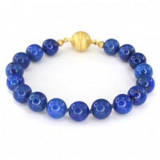 Elegantă brățară modernistă cu lapis lazuli natural | închidere din argint aurit | Germania Elegantă brățară modernistă cu lapis lazuli natural | închidere din argint aurit | Germania