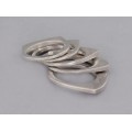 Inel statement multi-ring Furla manufacturat în argint | anii 2000
