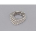 Inel statement multi-ring Furla manufacturat în argint | anii 2000
