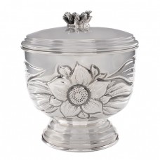 Bombonieră din argint decorată cu motive de inspirație Art Nouveau | atelier Falsini Ferruccio | Italia post-1969 Bombonieră din argint decorată cu motive de inspirație Art Nouveau | atelier Falsini Ferruccio | Italia post-1969