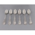 Serviciu de 6 lingurițe din argint pentru desert | atelier german secol XIX | import în Regatul României cca. 1910 
