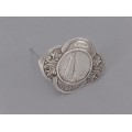 Pandant - broșă Art Nouveau scandinavă decorată cu monedă " Mor Norge " | manufactură în argint | Norvegia cca. 1914