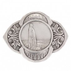 Pandant - broșă Art Nouveau scandinavă decorată cu monedă " Mor Norge " | manufactură în argint | Norvegia cca. 1914 Pandant - broșă Art Nouveau scandinavă decorată cu monedă " Mor Norge " | manufactură în argint | Norvegia cca. 1914
