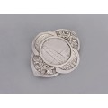 Pandant - broșă Art Nouveau scandinavă decorată cu monedă " Mor Norge " | manufactură în argint | Norvegia cca. 1914