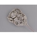 Clește din argint pentru servirea produselor de patiserie | Art Nouveau - Hildesheim Rose | Germania cca.1900