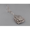 Clește din argint pentru servirea produselor de patiserie | Art Nouveau - Hildesheim Rose | Germania cca.1900
