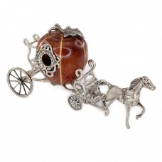 Miniatură din argint și lemn ebenizat Caleașca Cenușăresei | atelier Violi Mauro | Italia Miniatură din argint și lemn ebenizat Caleașca Cenușăresei | atelier Violi Mauro | Italia