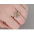 Inel victorian din aur 18 k și diamante 0.26 CT montate în argint | Marea Britanie cca.1900