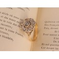 Inel victorian din aur 18 k și diamante 0.26 CT montate în argint | Marea Britanie cca.1900