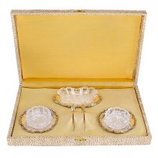 Serviciu din argint și cristal pentru condimente șu caviar | cutie de prezentare originală | Italia cca. 1945 Serviciu din argint și cristal pentru condimente șu caviar | cutie de prezentare originală | Italia cca. 1945