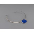 Colier choker cu pandant statement din argint decorat cu lapis lazuli | Night Sky | Statele Unite