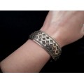 Veche brățară cuff indoneziană manufacturată în argint | unisex | cca. 1950