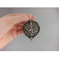 Veche amuletă hindusă Bhairava Shiva manufacturată în argint | India cca.1900