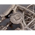 Miniatură motocicletă din argint Harley Davidson Sportster | anii '70