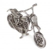 Miniatură motocicletă din argint Harley Davidson Sportster | anii '70