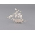 Miniatură corabie manufacturată în argint filigranat | Portugalia 