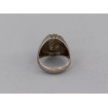 Vechi inel persan din argint și turcoaz natural | Iran | primele decade ale secolului XX