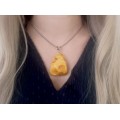 Colier cu impresionant pandant de chihlimbar natural butterscotch | Polonia