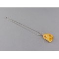 Colier cu impresionant pandant de chihlimbar natural butterscotch | Polonia