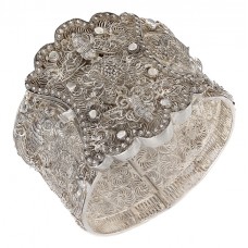 Raritate : Veche brățară chinezească splendid manufacturată în argint filigranat | cca. 1900 - 1920 Raritate : Veche brățară chinezească splendid manufacturată în argint filigranat | cca. 1900 - 1920