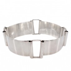 Extravagant ckoker statement Dog Collar de perioadă mid-century | manufactură în argint | Italia  Extravagant ckoker statement Dog Collar de perioadă mid-century | manufactură în argint | Italia