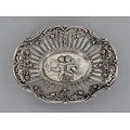 Elegant coșuleț  din argint pentru fructe uscate și delicatese | Hanau - Germania cca. 1900