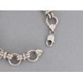 Brățară chainmaille unisex manufacturată în argint | Italia cca. 1980