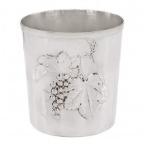 Pahar din argint decorat cu motive viticole au repousse | manuafctură de atelier Brandimarte |  Italia cca.1980