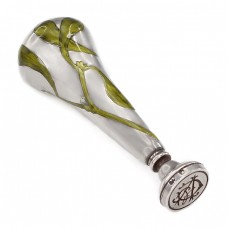 Sigiliu Art Nouveau din argint decorat prin emailare champleve | Franța cca. 1910 Sigiliu Art Nouveau din argint decorat prin emailare champleve | Franța cca. 1910