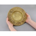 Bol din bronz doré decorat cu simboluri zodiacale | atelier Nordisk Malm | Danemarca cca 1940 - 1950