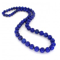 Remarcabil colier statement decorat cu lapis-lazuli natural 