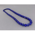 Remarcabil colier statement decorat cu lapis-lazuli natural 