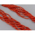 Colier multi-strand de coral roșu natural de Sardinia | atelier Jolly Bijoux | Italia cca. 1970 - 1980