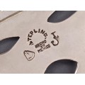 Pandant - broșă Aztec Revival din argint gravat giulloche și emailat champleve | atelier Jeronimo Fuentes | Mexic cca.1960 - 1970
