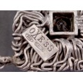 Inedită brățară statement design contemporan manufacturată în argint & ametist natural | atelier OXE ' SS | anii 2020
