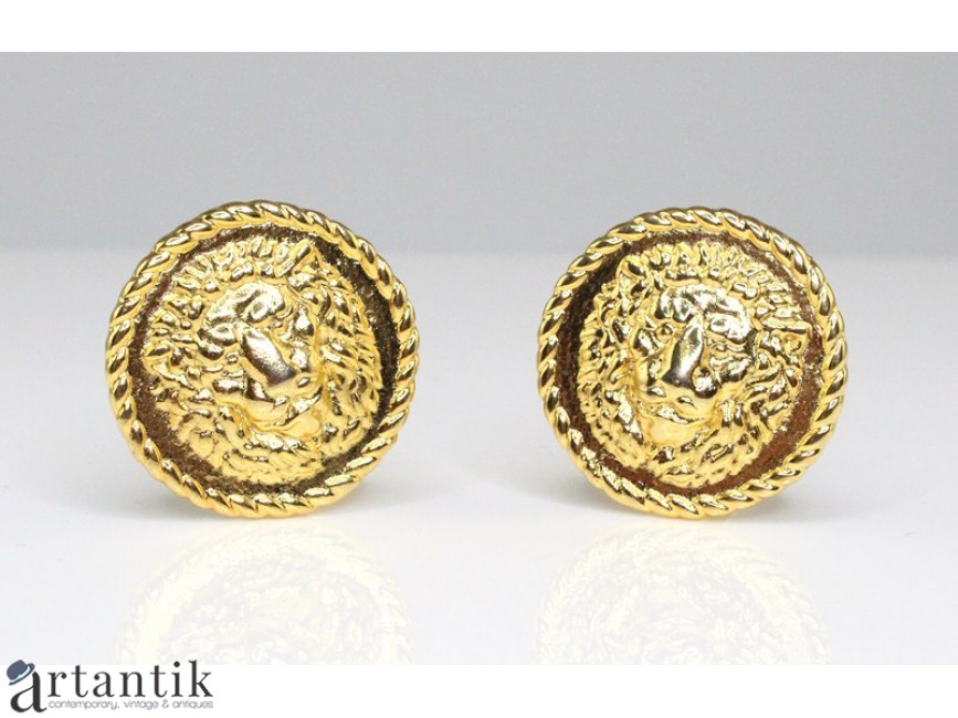 cercei Gianni Versace. clips. plated.