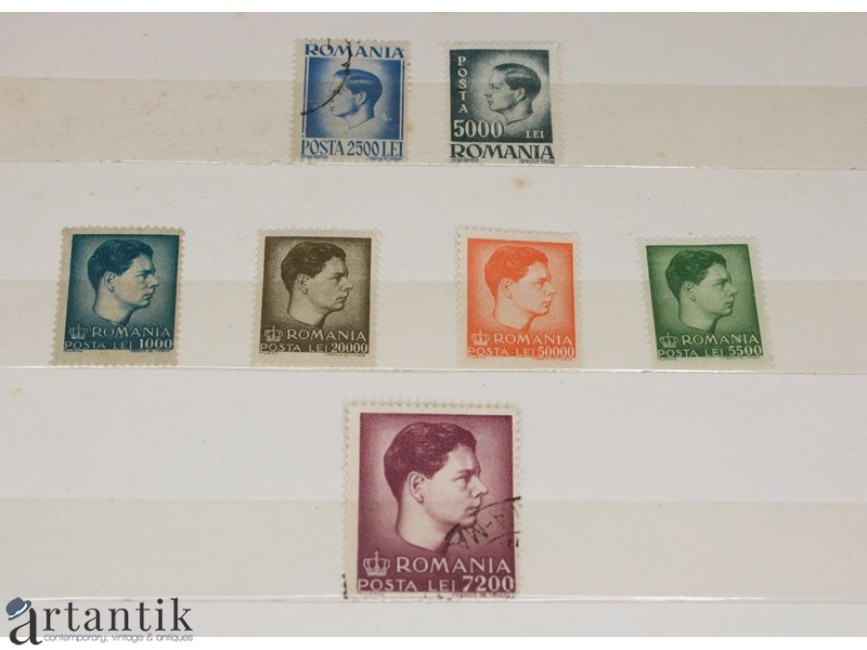 Colectie De Timbre Regele Mihai I 1928 1947 47 De Timbre Diferite