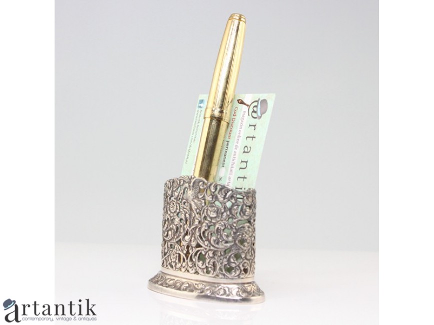 analysis hope stand out elegant etui de birou pentru stilou si carti de vizita - argintat - Olanda cca 1930 analysis hope stand out elegant etui de birou pentru stilou si carti de vizita - argintat - Olanda cca 1930