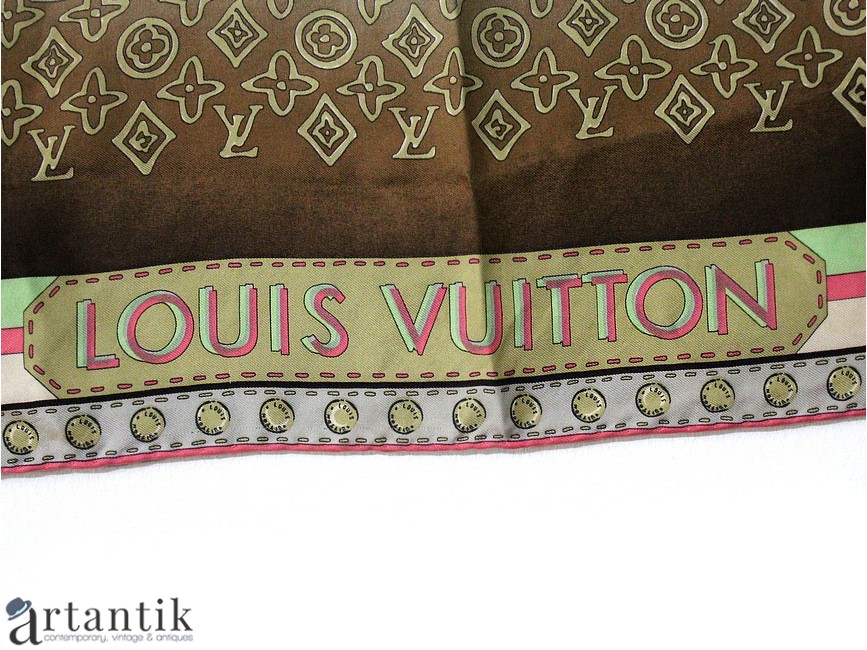 جرح تسوس حجر الكلس  Eșarfa Louis Vuitton autentică | colecția Monogram Map | ediție limitată |  Franța